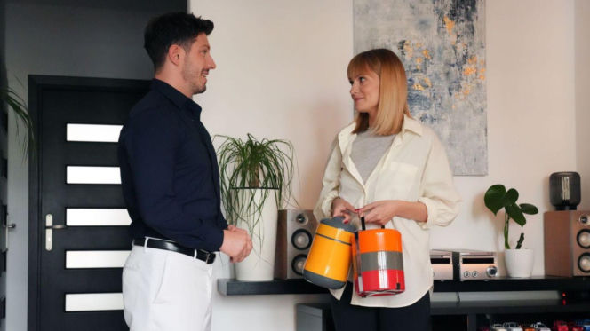 Barwy szczęścia odc. 3263. Ola (Michalina Robakiewicz), Justin (Jasper Sołtysiewicz)