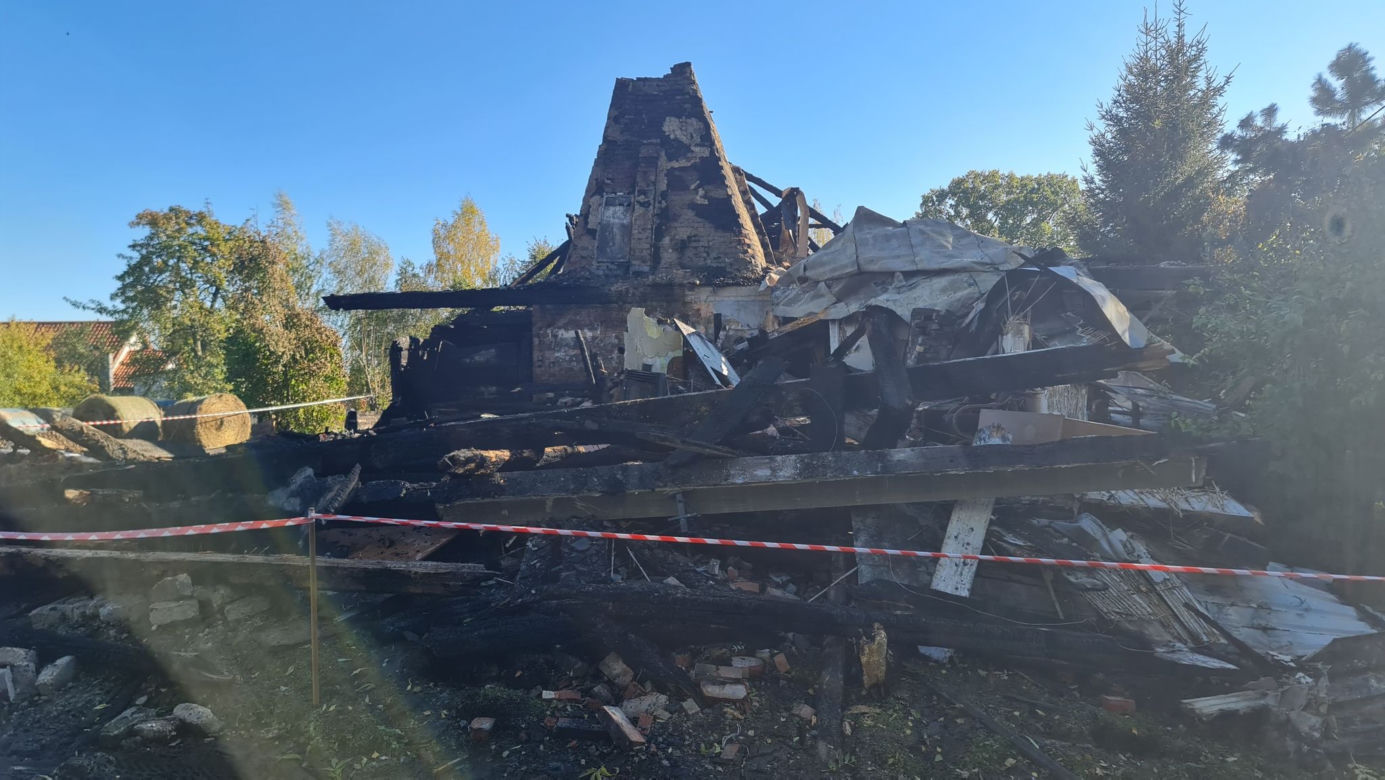 Mirosław zginął przez papierosa. Pożar we wsi Jelonki