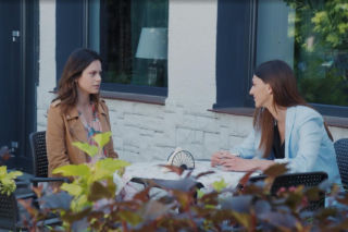 M jak miłość, odcinek 1896. Anka Sokołowska (Katarzyna Russ), Kasia (Paulina Lasota)