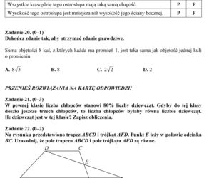 EGZAMIN GIMNAZJALNY 2013 MATEMATYKA - ARKUSZE, ODPOWIEDZI