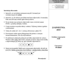 Egzamin gimnazjalny 2015. Test z języka angielskiego. ARKUSZE, ODPOWIEDZI PYTANIA. NA ŻYWO!