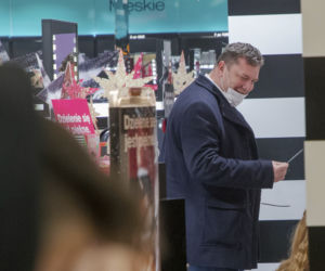 Michał Wójcik na świątecznych zakupach