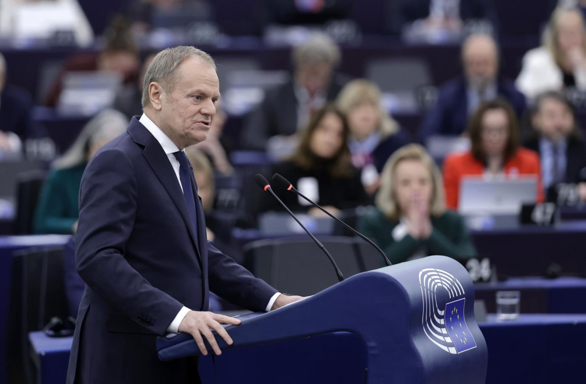 Wystąpienie Tuska w Parlamencie Europejskim