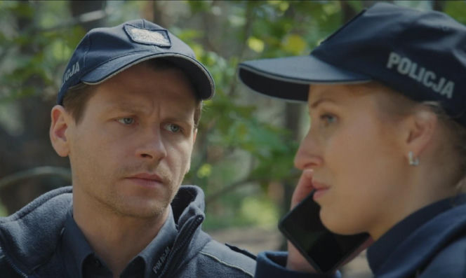 M jak miłość odc. 1894. Natalka (Dominika Suchecka), Adam Karski (Patryk Szwichtenberg)