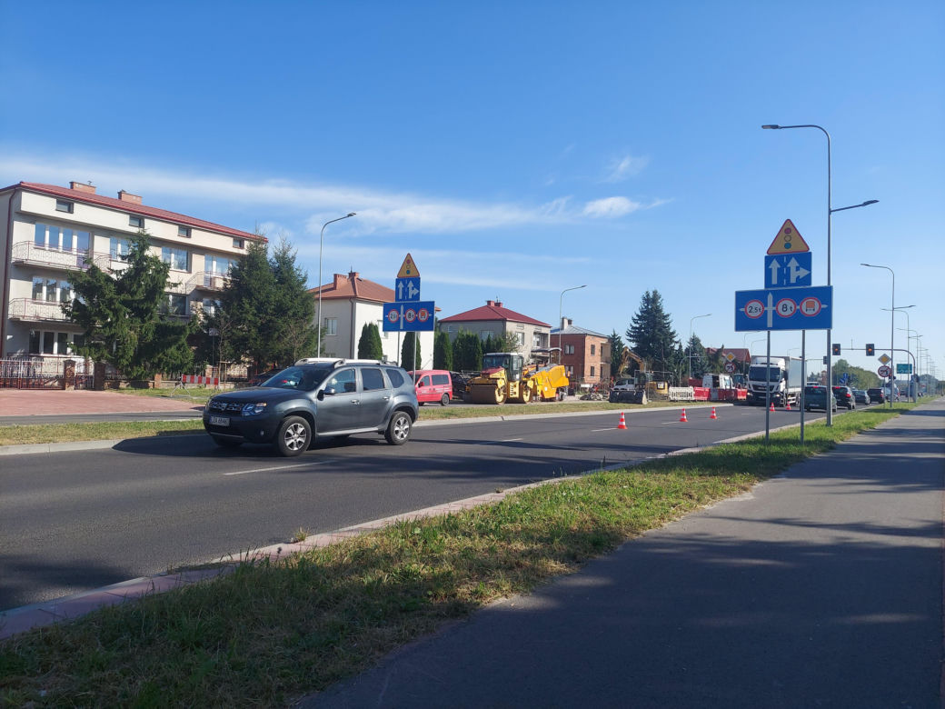 Utrudnienia w ruchu na ul. Szczebrzeskiej w Zamościu