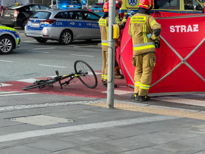 Śmiertelne potrącenie rowerzysty