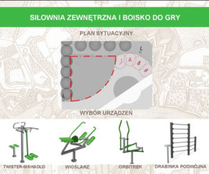 Wizualizacja skweru Skaczącej Gwaizdy