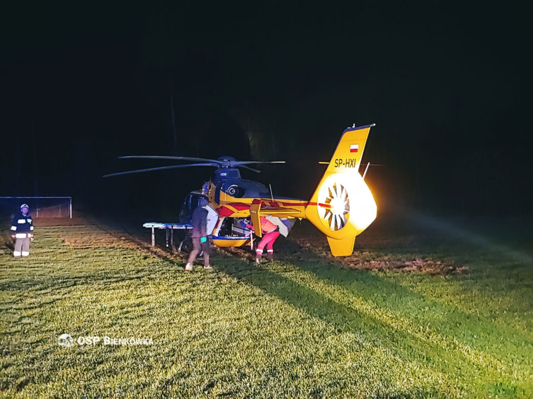 Koszmarny wypadek w czasie naprawy zbiornika CO pod Suchą Beskidzką! Mężczyzna poparzony wskutek wybuchu [ZDJĘCIA]