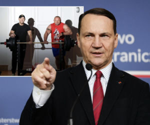 Sikorski jednym zdaniem po łacinie skomentował nagranie Nawrockiego z Pudzianem