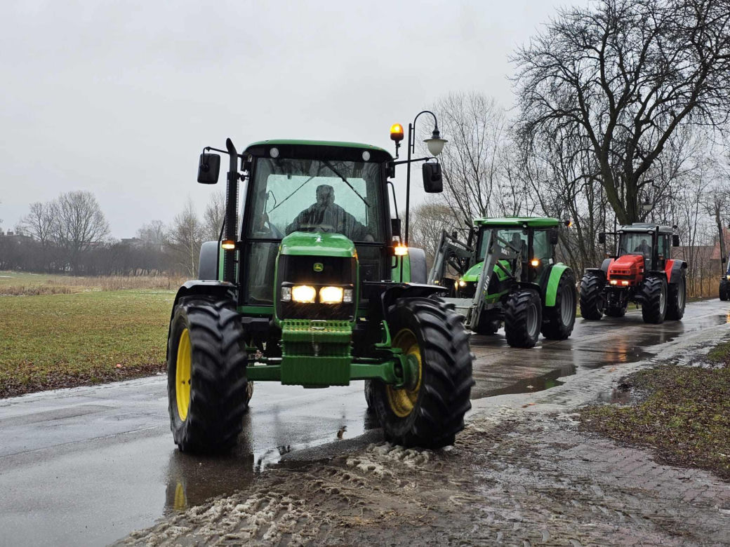 Protest rolników w Piotrkowie Trybunalskim