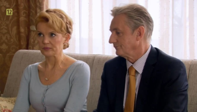 Ranczo 9 sezon odc. 113. Krystyna Więcławska (Dorota Chotecka), Więcławski (Grzegorz Wons)