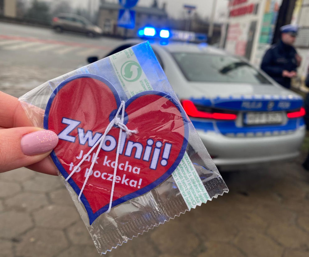 Walentynki z łódzką drogówką