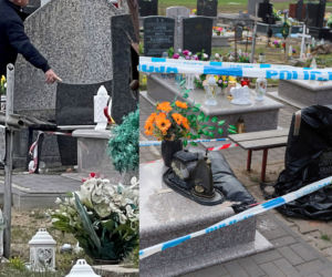 Płyta z nagrobka zabiła Milanka. Tragedia na cmentarzu. Pomnik zawalił się na 1,5 rocznego chłopca