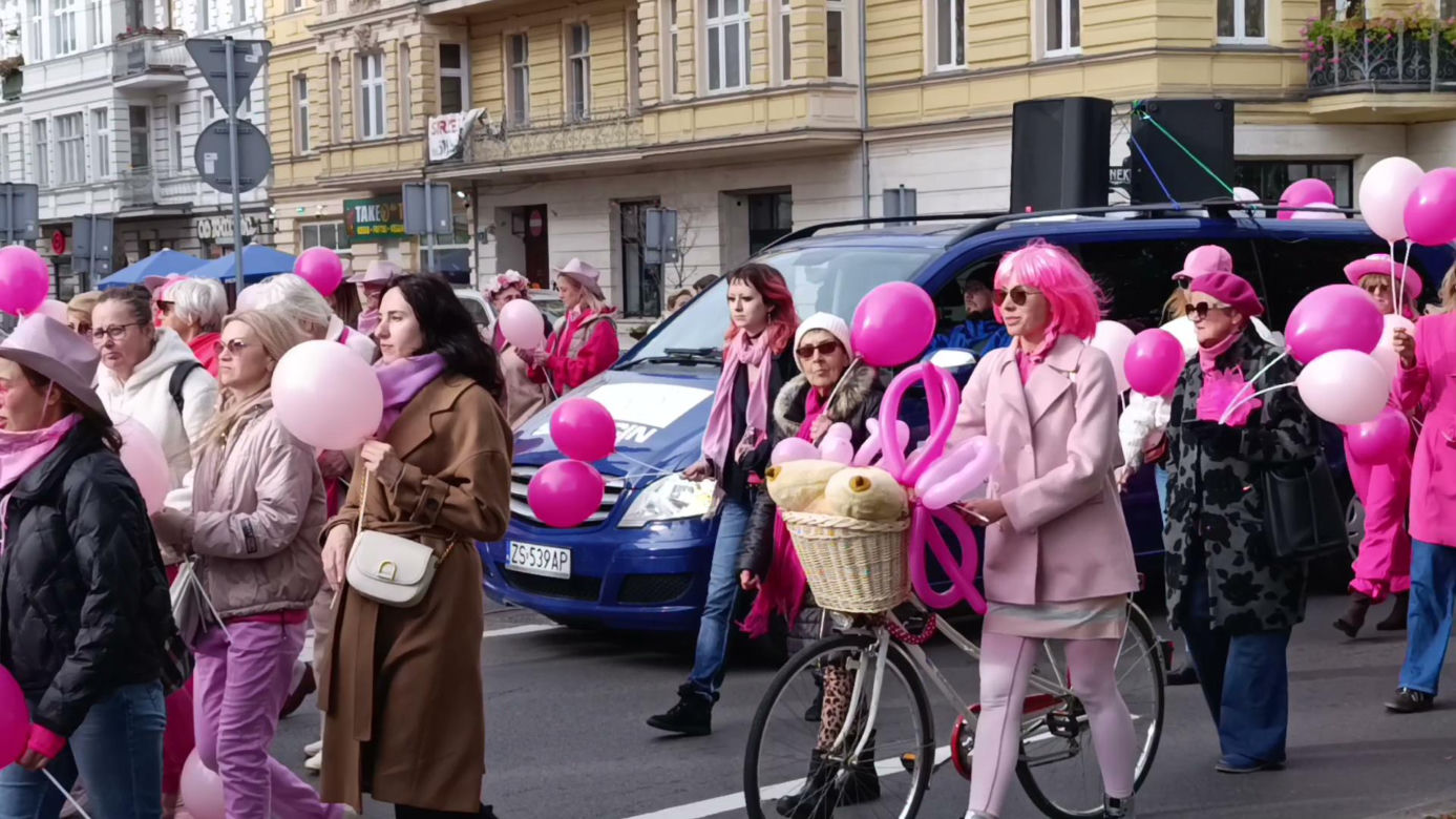 Marsz Różowej Wstążki w Szczecinie