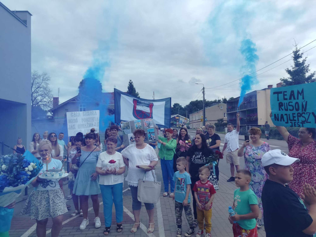 Powitanie Oliwii Rusoń w Radzyniu Chełmińskim