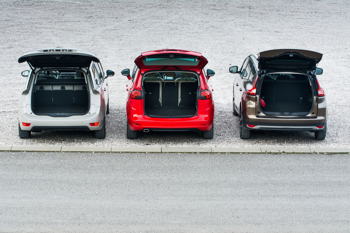 Renault Grand Scenic, Opel Zafira, Citroen Grand C4 Picasso
