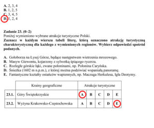 Egzamin gimnazjalny 2014 przyroda biologia geografia arkusze odpowiedzi