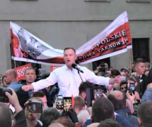 Protest podczas wizyty Adrzeja Dudy