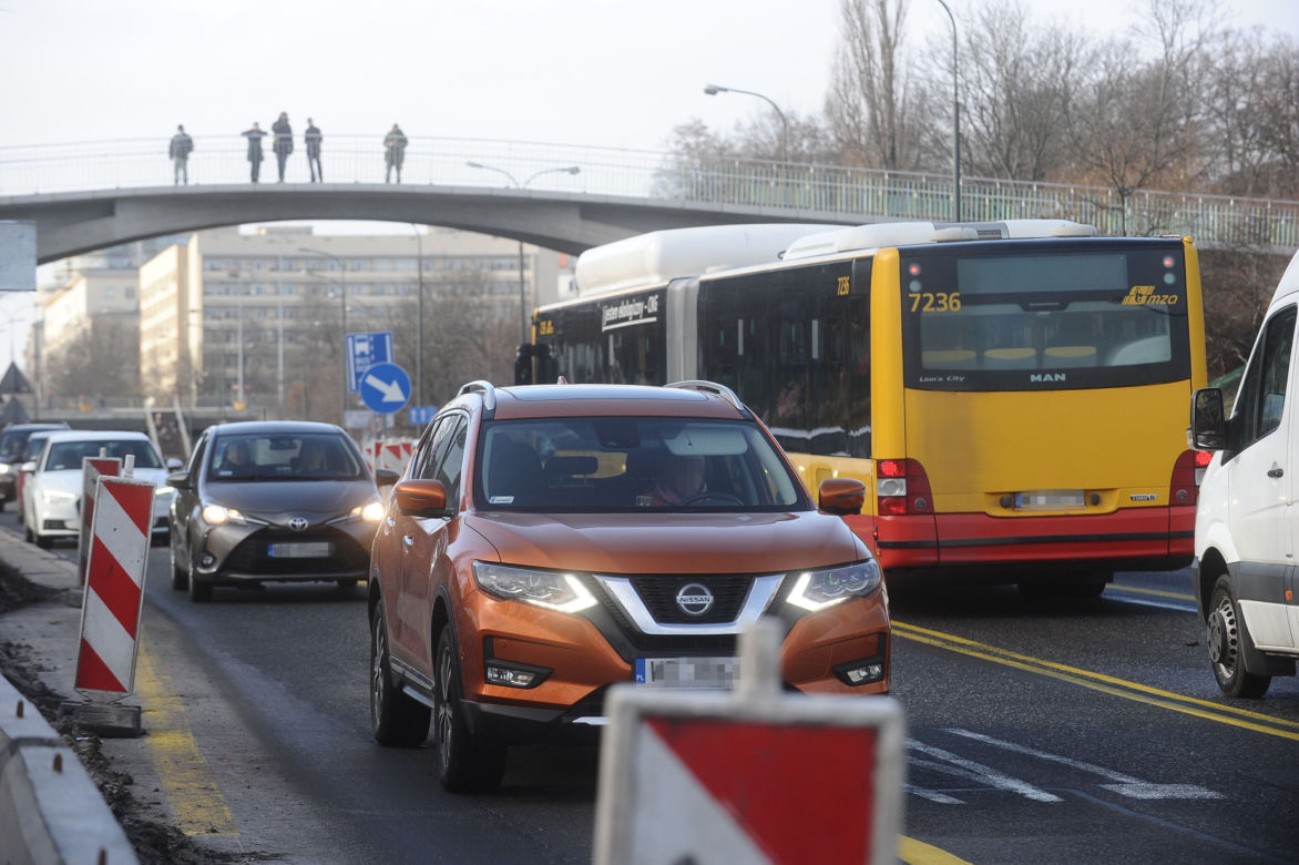 Trasa Łazienkowska zamknięta. Rozpoczął się wielki remont