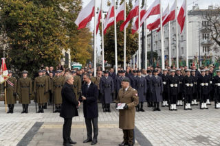 Pomnik gen. Rozwadowskiego przed Sztabem Generalnym