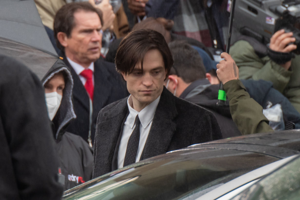 Robert Pattinson na planie The Batman w Liverpoolu