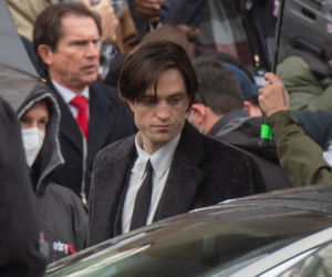 Robert Pattinson na planie The Batman w Liverpoolu