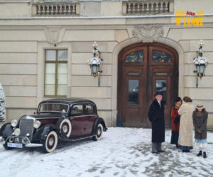 Plan filmowy w zamku w Pszczynie