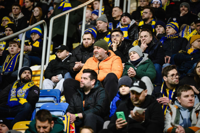 Arka Gdynia - Lechia Gdańsk: Zdjęcia kibiców z derbów Trójmiasta w ramach 23. kolejki PKO BP Ekstraklasy