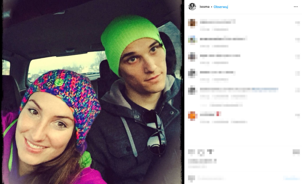 Maurycy Popiel i Izabela Warykiewicz po ślubie