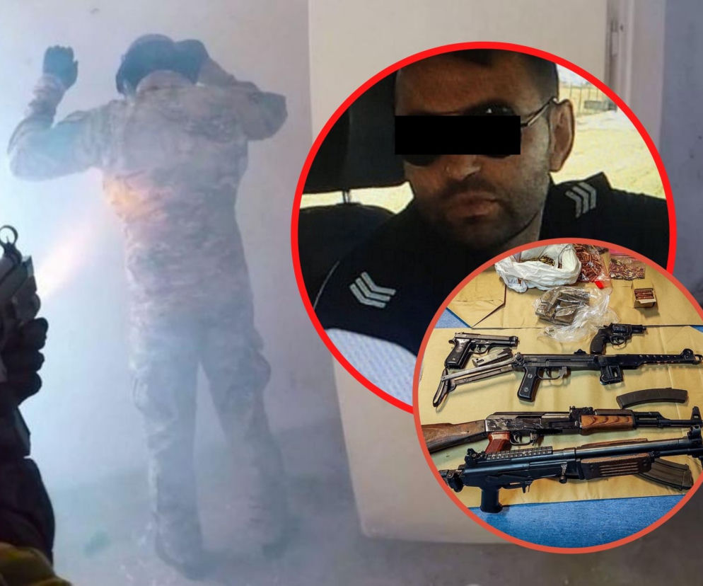 Policjant z Nałęczowa handlował bronią?! Szok po gigantycznej akcji policji