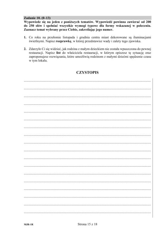 Matura 2020 z języka rosyjskiego. Poziom rozszerzony