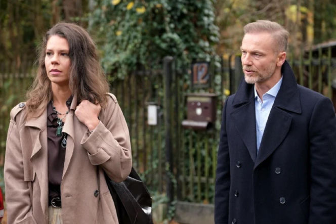 M jak miłość odc. 1917. Andrzej Budzyński (Krystian Wieczorek), Paulina Lipska-Jabłońska (Maria Wieczorek)