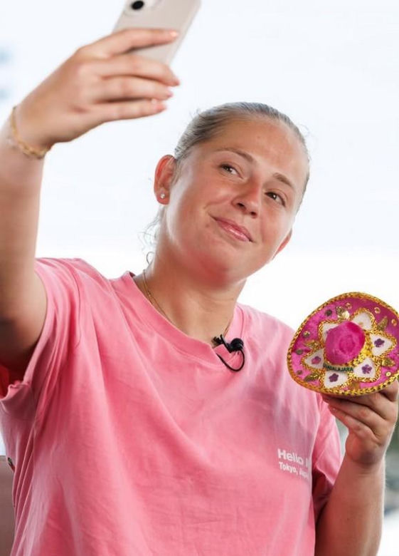 Jelena Ostapenko na wakacjach