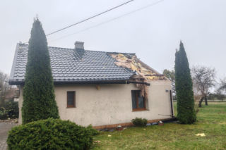 Interwencje Strażaków przy likwidacji szkód spowodowanych przez gwałtowny wiatr i burze