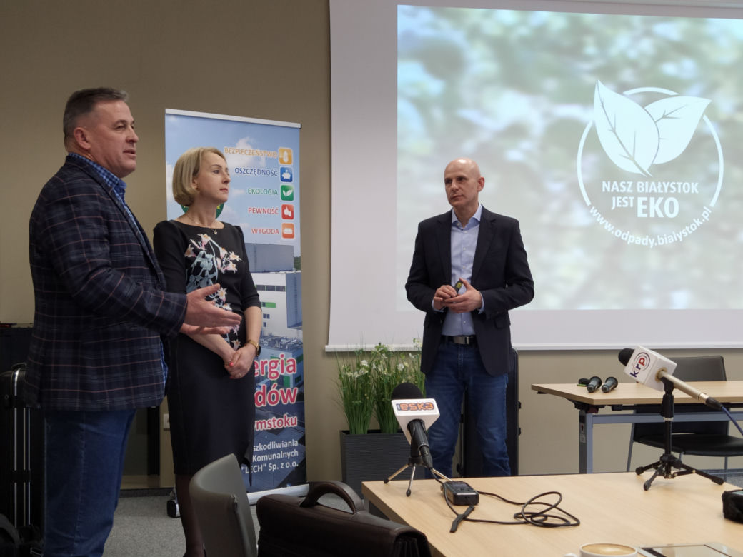Przedstawiciele siedleckiego samorządu na wizycie w Spalarni ZUOK Białystok