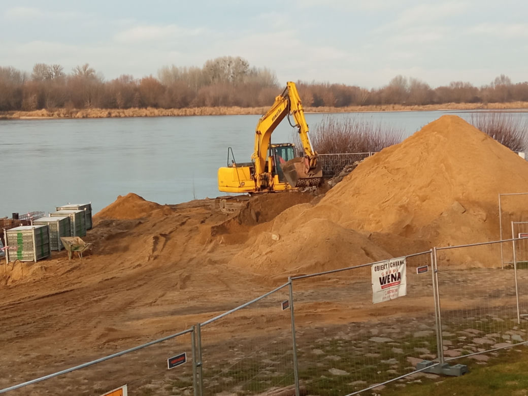 Budowa slipu nad Wisłą w Grudziądzu