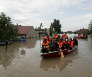 	Powódź, podkarpacie - powiat tarnobrzeski, Sokolniki, Trześń