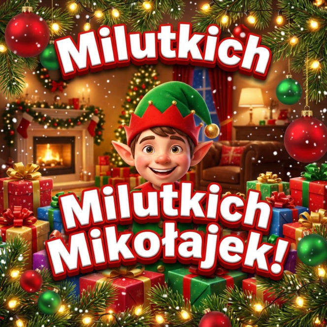 Kartka z życzeniami na Mikołaja