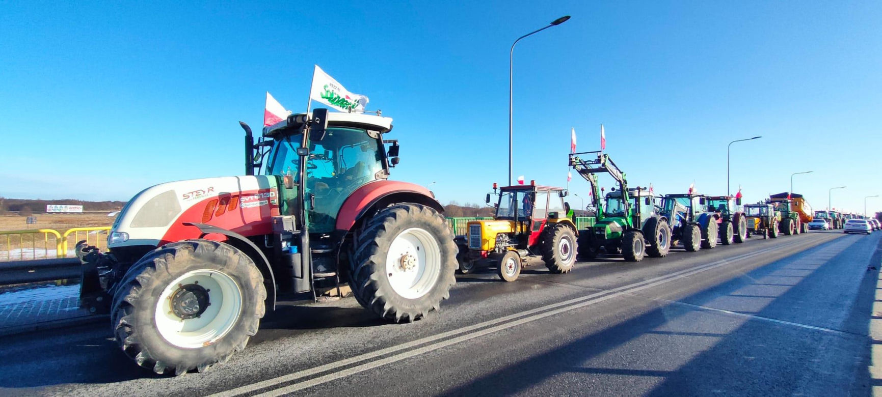 Rolnicy protestują w całej Polsce. Duże utrudnienia także w Łódzkiem