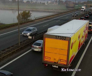 Potrącenie pieszego na autostradzie A4