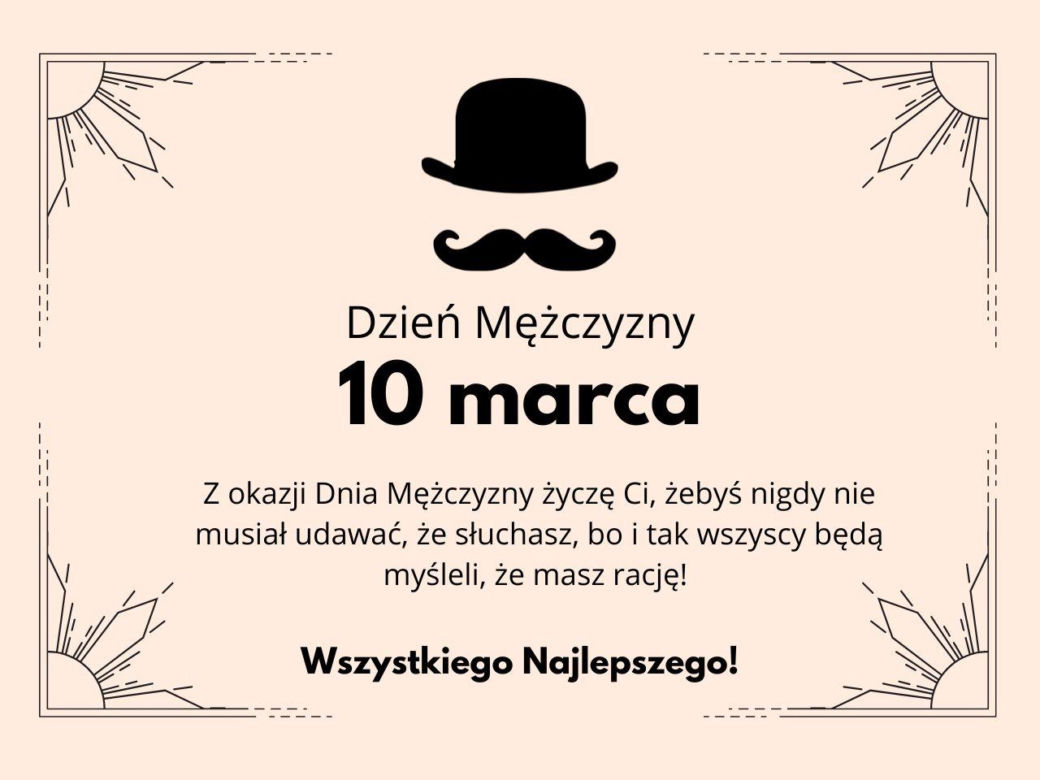 Dzień Mężczyzny - śmieszne życzenia i wierszyki
