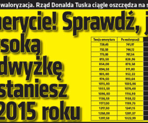 Emerycie! Sprawdź, jak wysoką podwyżkę dostaniesz w 2015 roku