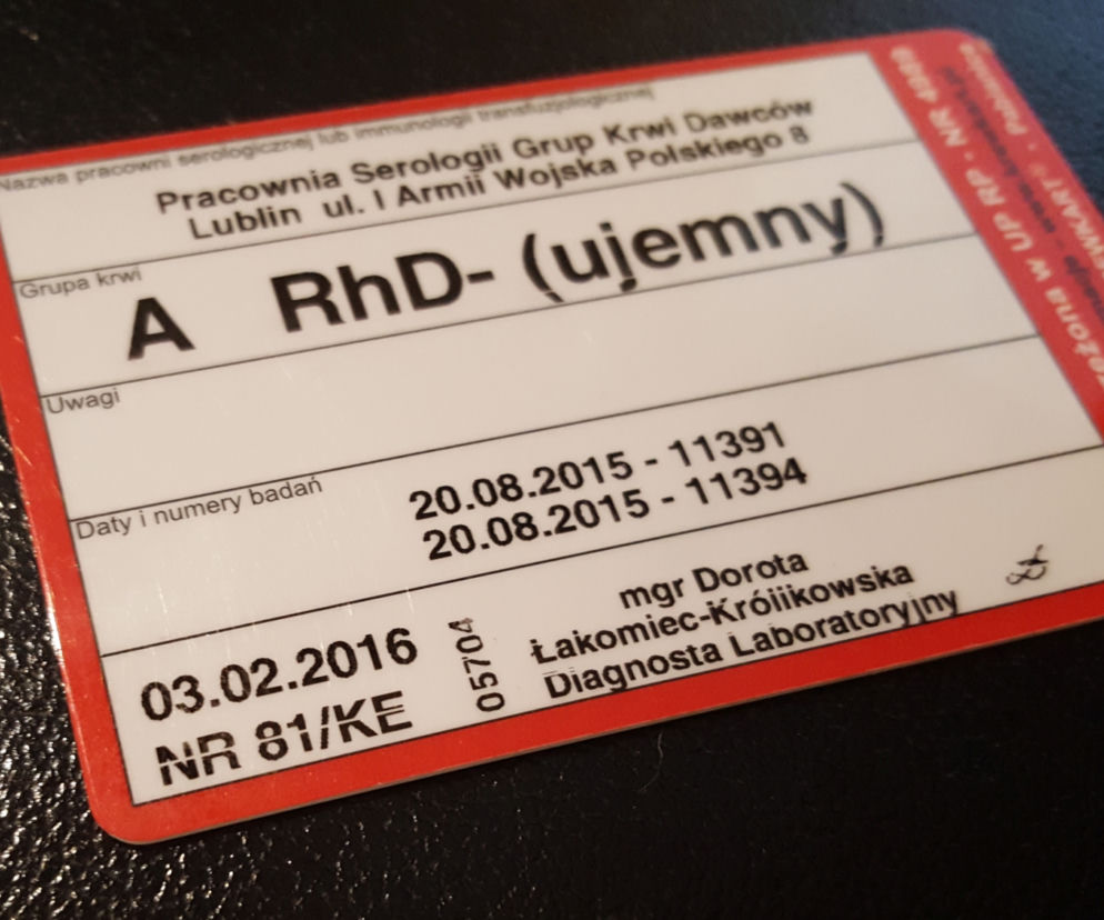 Może uratować życie i jest coraz bardziej popularna: „KrewKarta”. Czym jest? Jak działa?