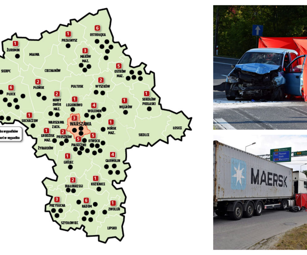 Mapa śmierci na Mazowszu