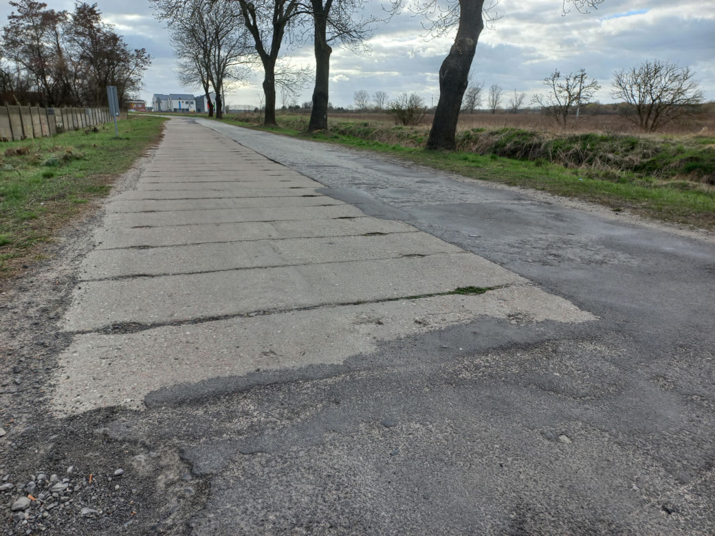Ulica Henrykowska w Lesznie przed remontem