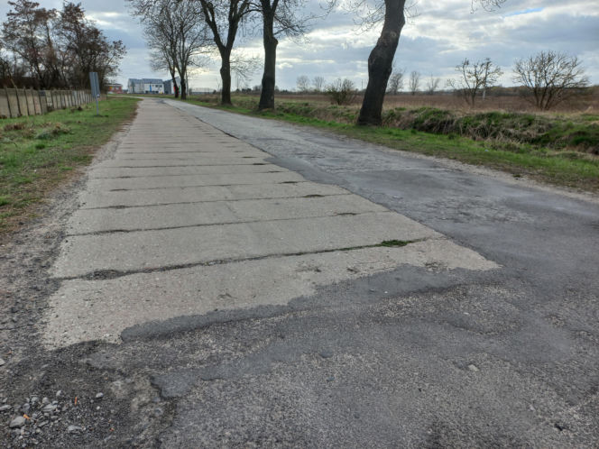 Ulica Henrykowska w Lesznie przed remontem