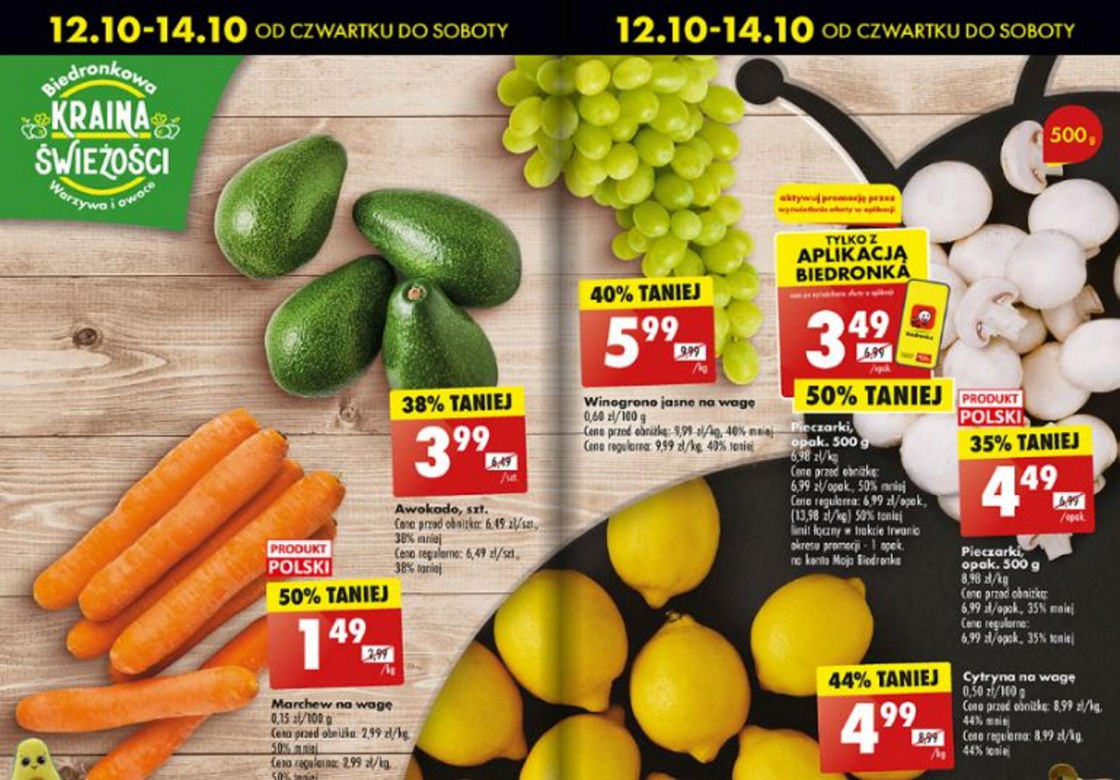 Promocje w biedronce na weekend