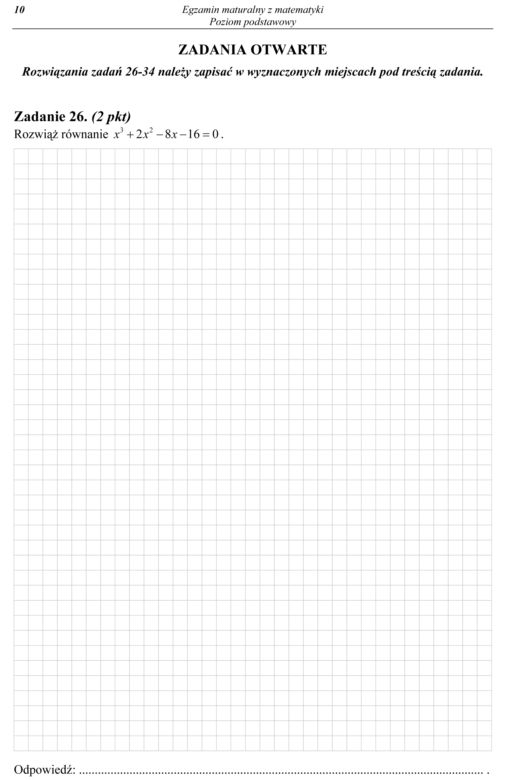 Matura z matematyki 2013