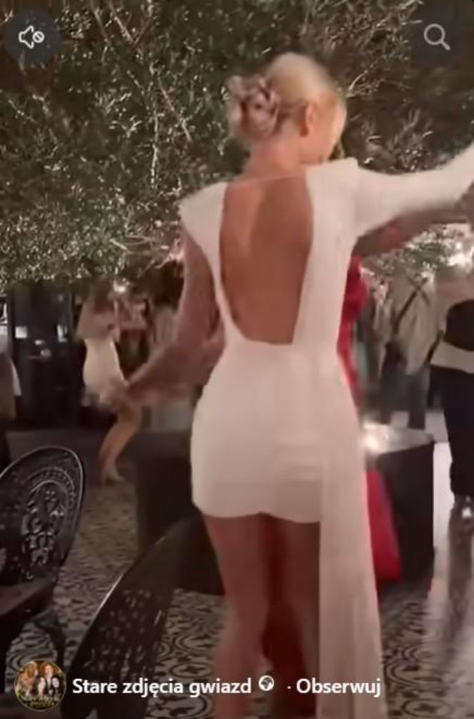 Bianka Chajzer na weselu