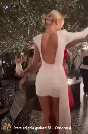 Bianka Chajzer na weselu